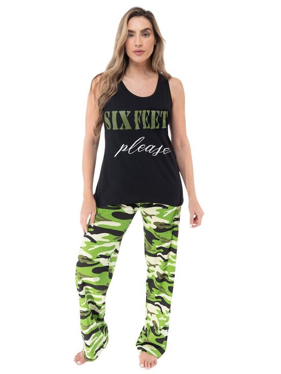 Just Love Other - NWT Just Love Sleepwear Tank and Pajama Pants Set 92278971 Camouflage Black M